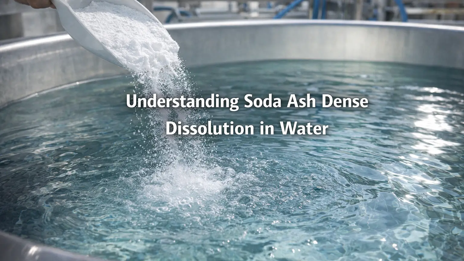 Comprensión de la disolución densa de carbonato de sodio en agua