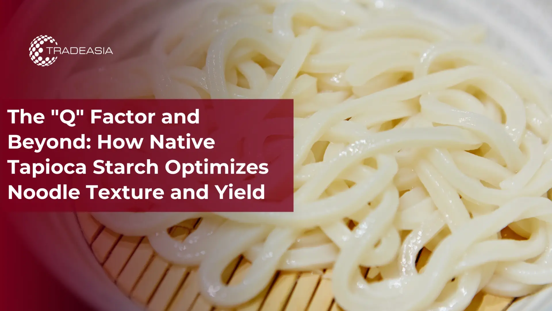 Cómo el almidón de tapioca nativo optimiza la textura y el rendimiento de los fideos