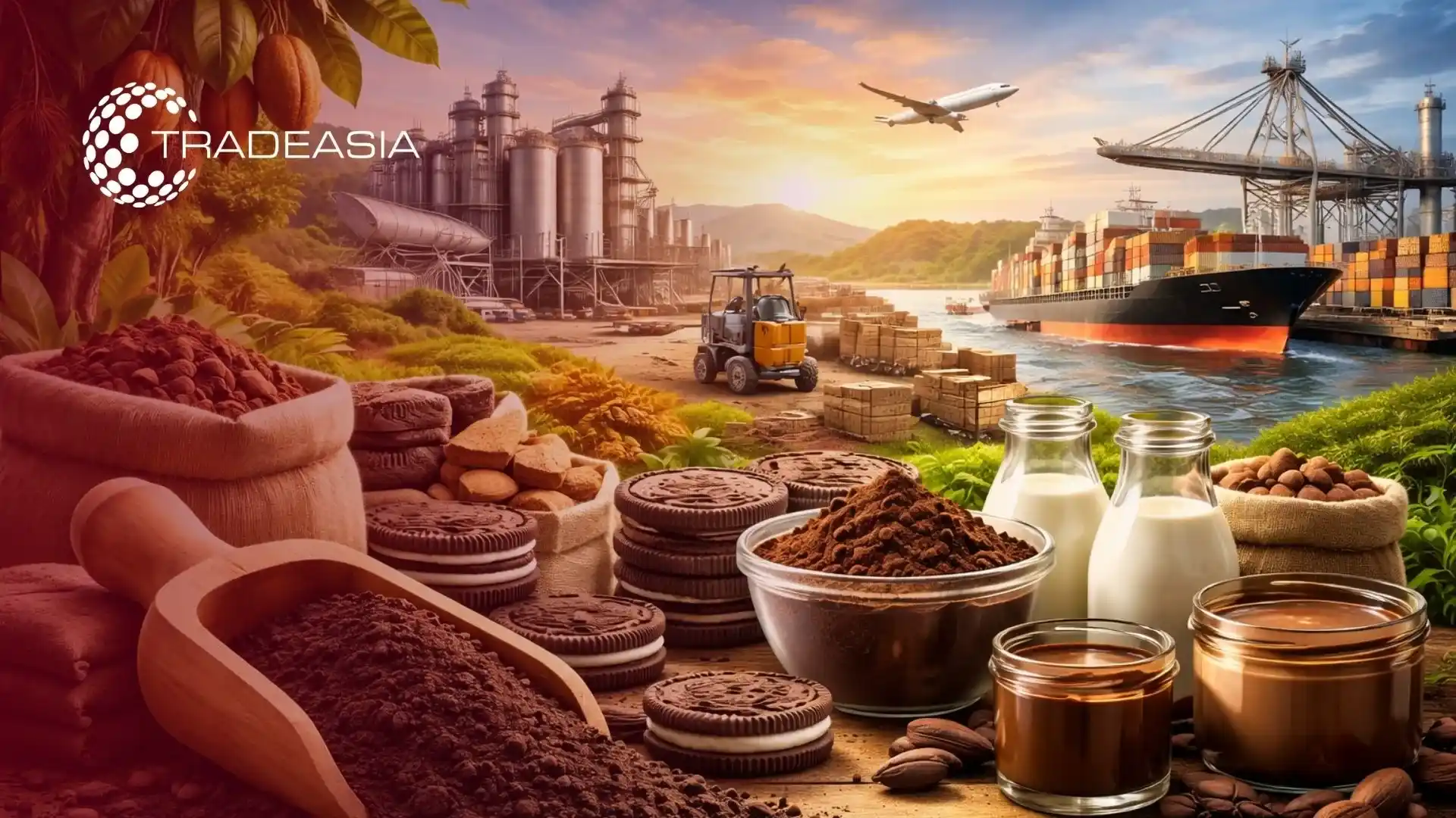 Abastecimiento de cacao negro alcalinizado en polvo para los fabricantes de alimentos de Asia