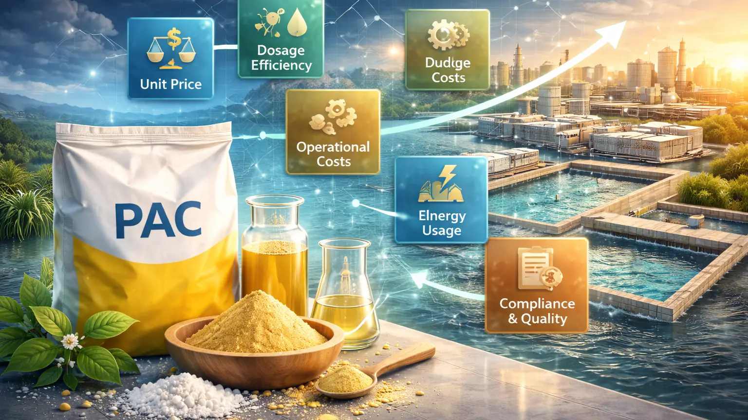 Costo total de propiedad del PAC en el tratamiento del agua