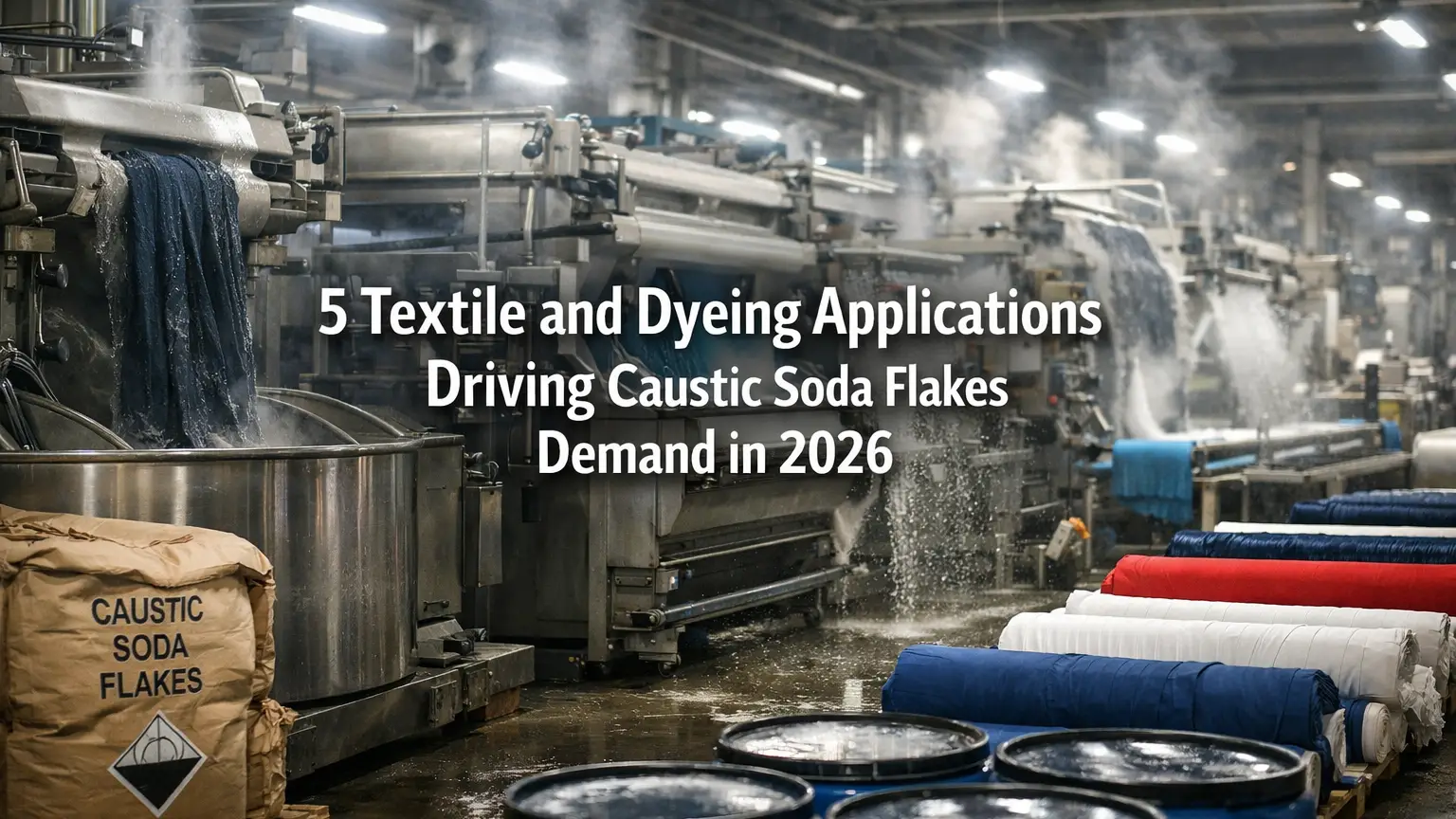 5 aplicaciones textiles y de teñido que impulsarán la demanda de escamas de sosa cáustica en 2026