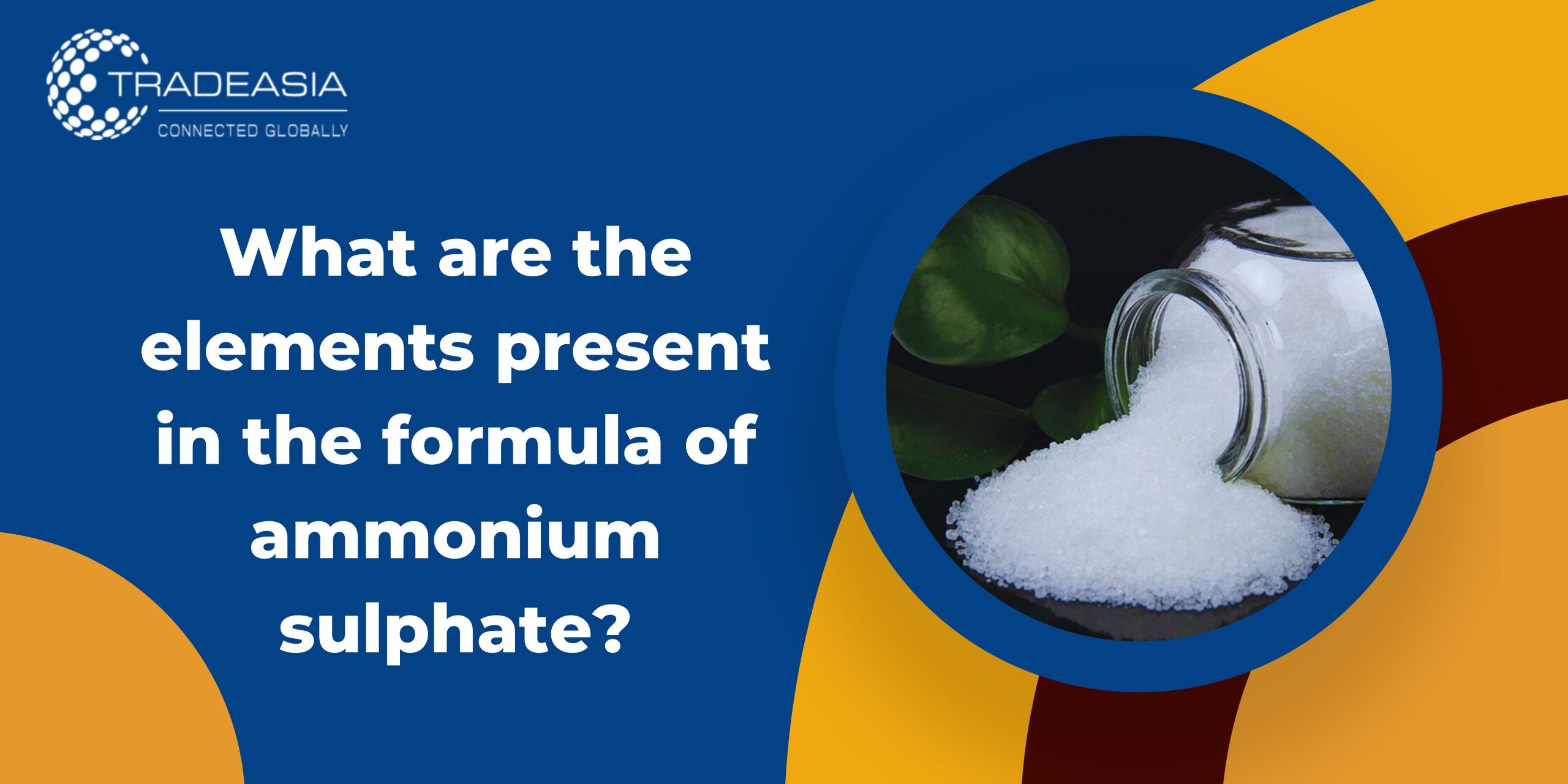 What are the elements present in the formula of ammonium sulphate?